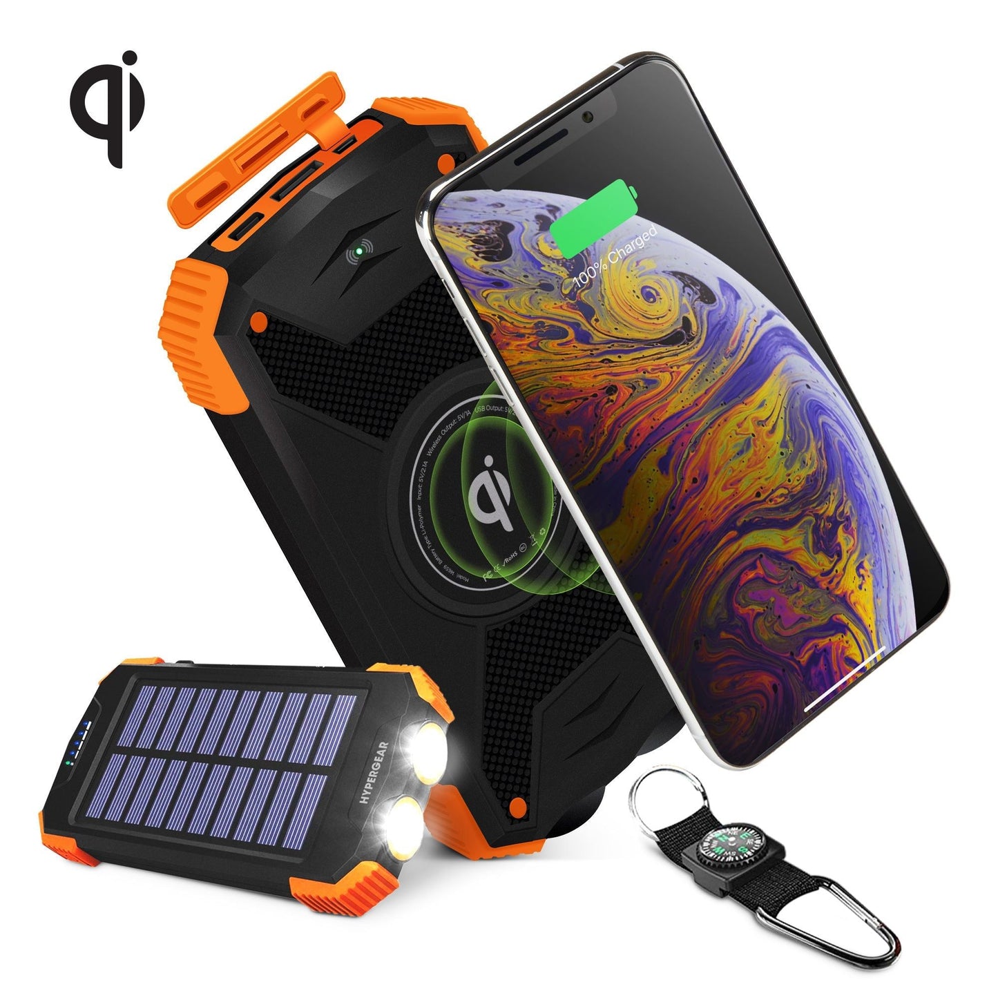 HyperGear Solar 10000mAh Wireless Power Bank - Renee Lane Company