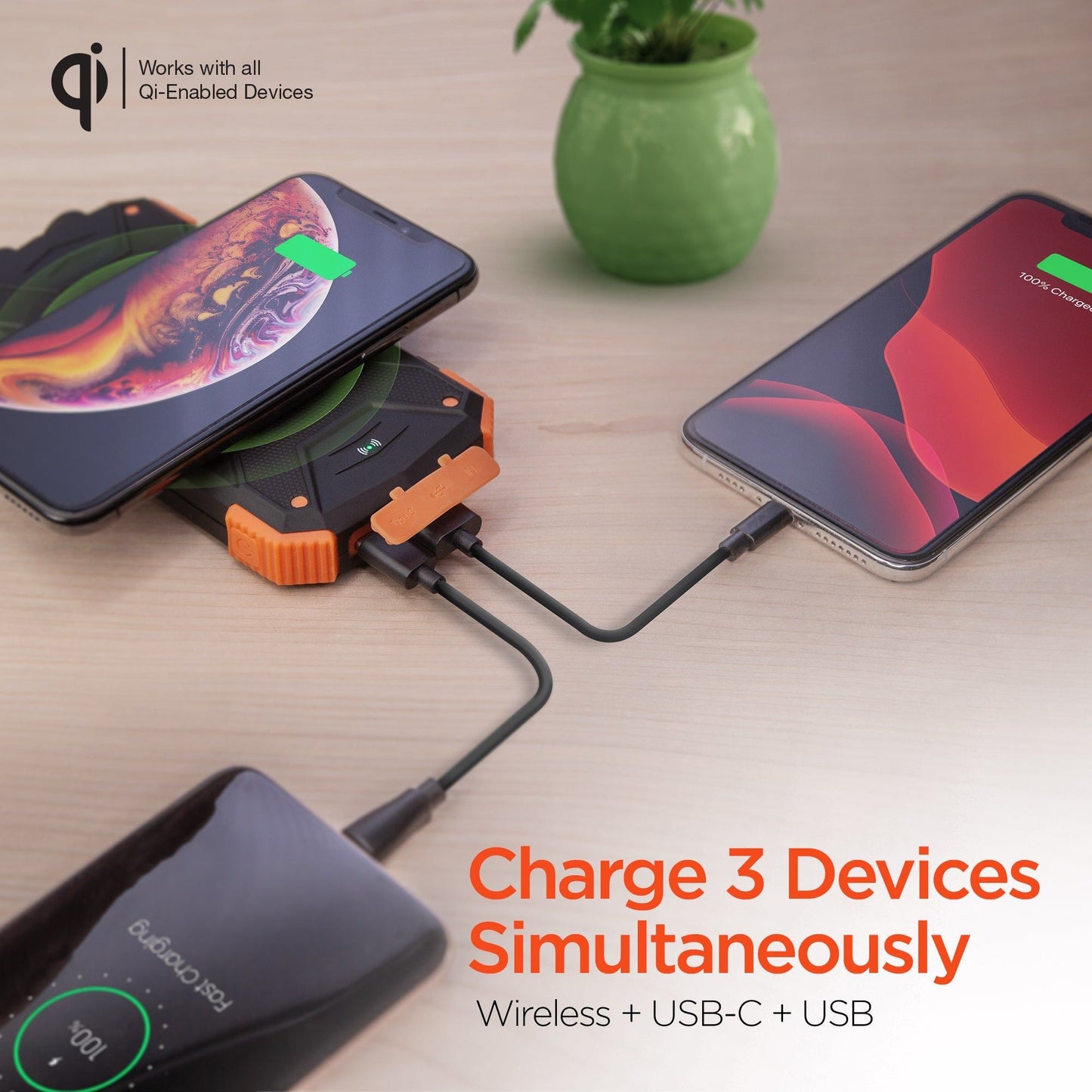 HyperGear Solar 10000mAh Wireless Power Bank - Renee Lane Company