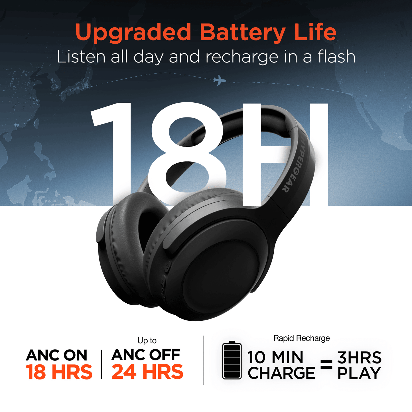 HyperGear Stealth2 ANC Wireless Headphones - Renee Lane Company