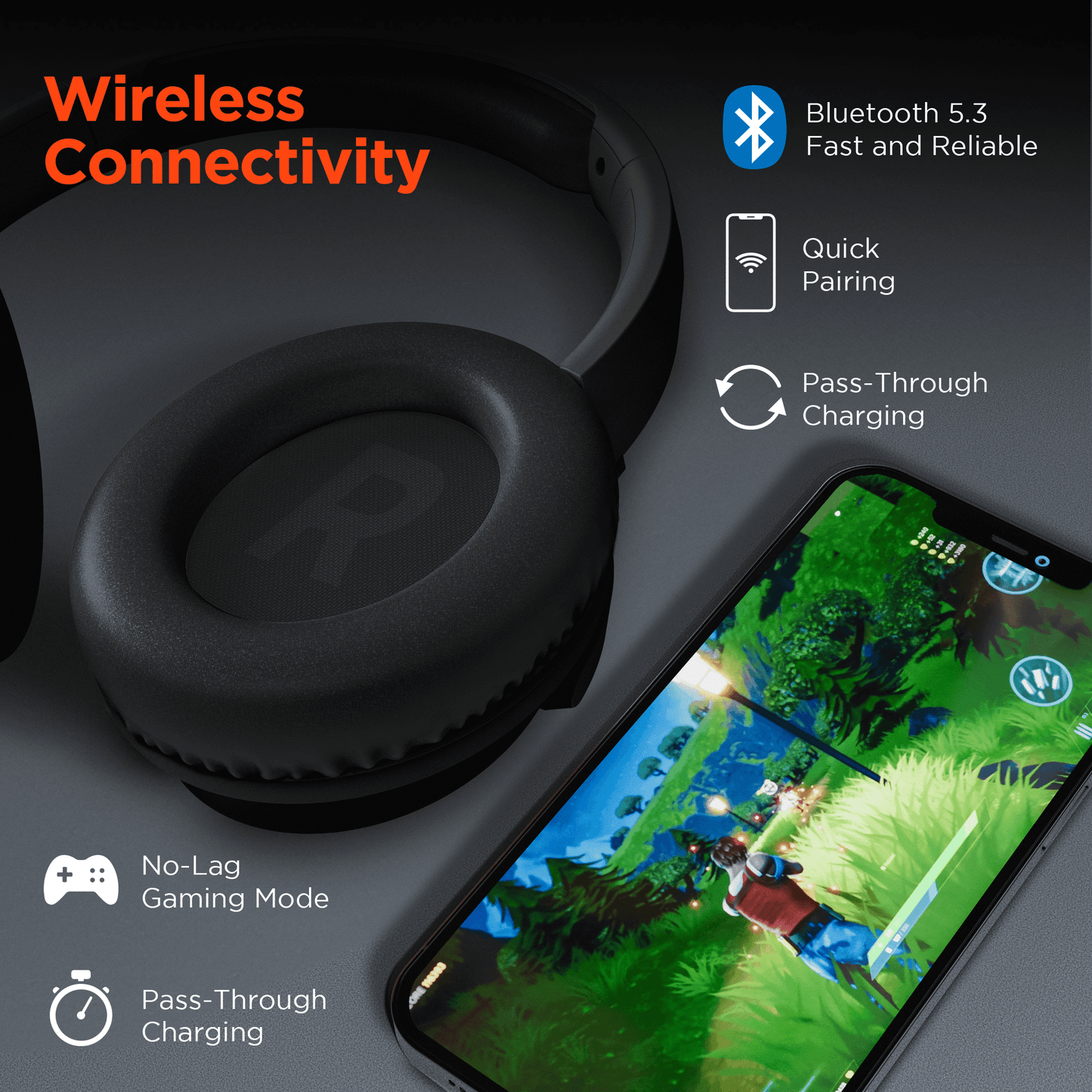 HyperGear Stealth2 ANC Wireless Headphones - Renee Lane Company