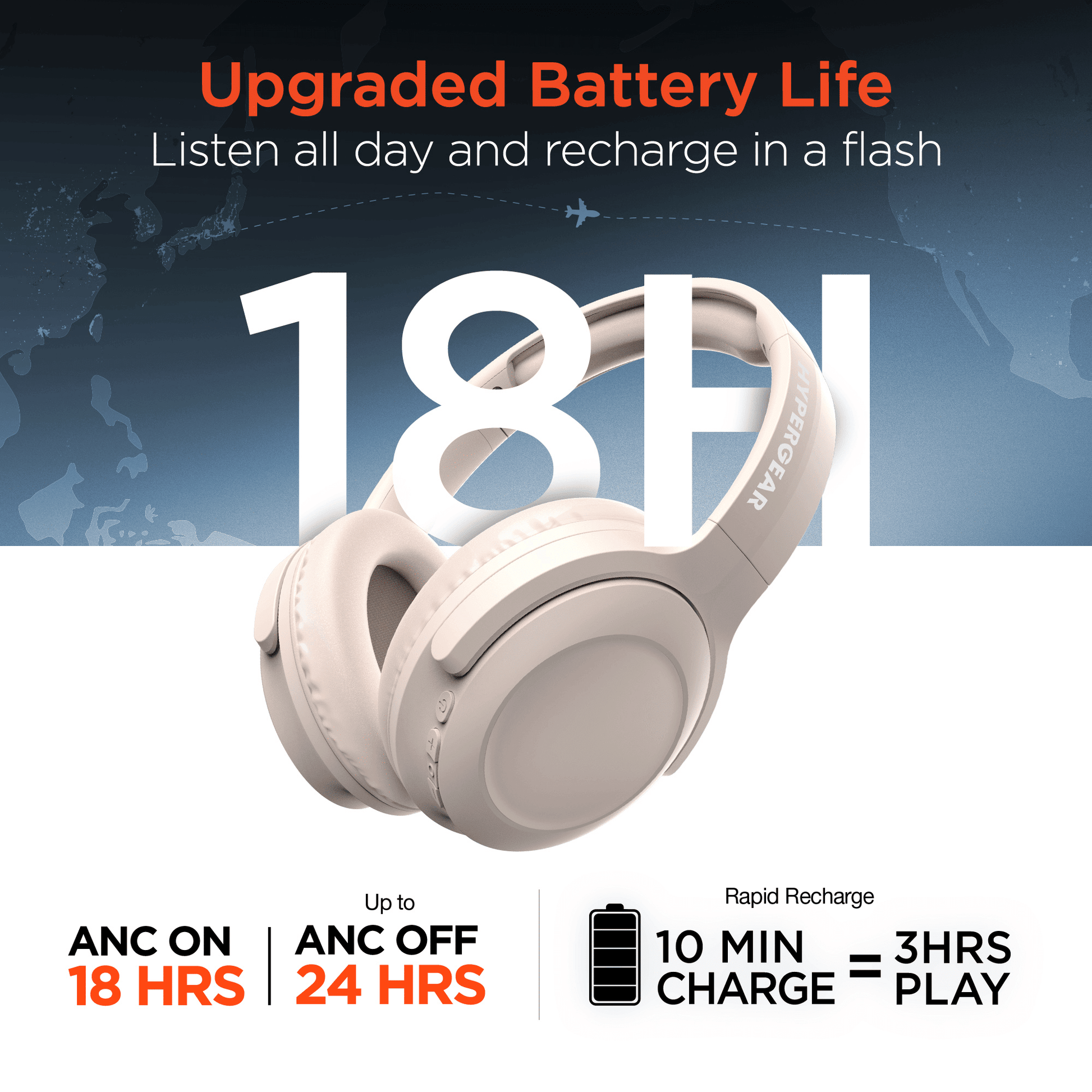 HyperGear Stealth2 ANC Wireless Headphones - Renee Lane Company