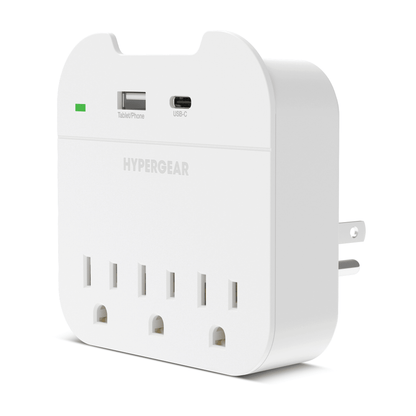 HyperGear Wall Adapter Power Strip 3 Outlets - Renee Lane Company