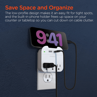 HyperGear Wall Adapter Power Strip 3 Outlets - Renee Lane Company