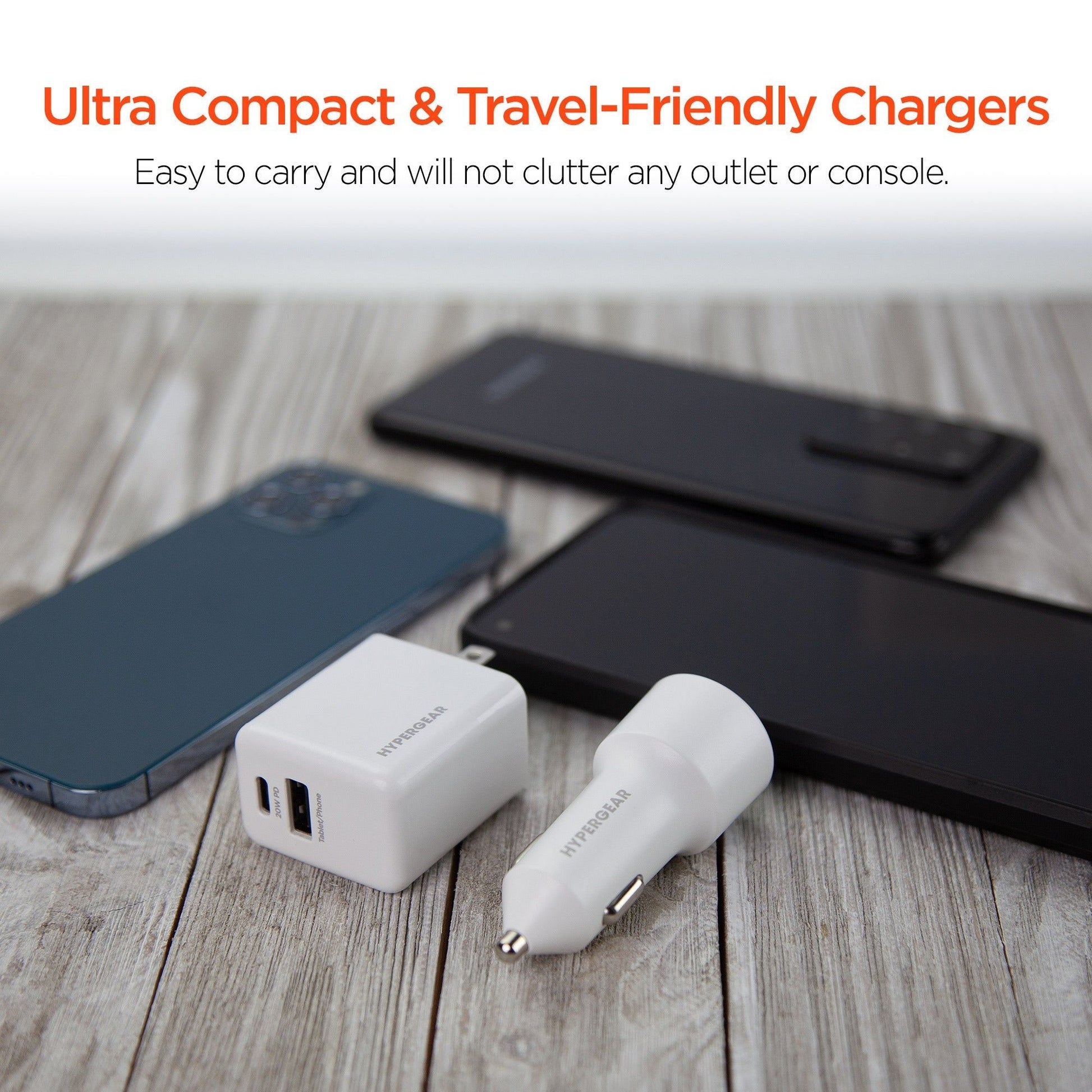 HyperGear Wall/Car Charger Bundle 20W USB-C PD + 12W - Renee Lane Company