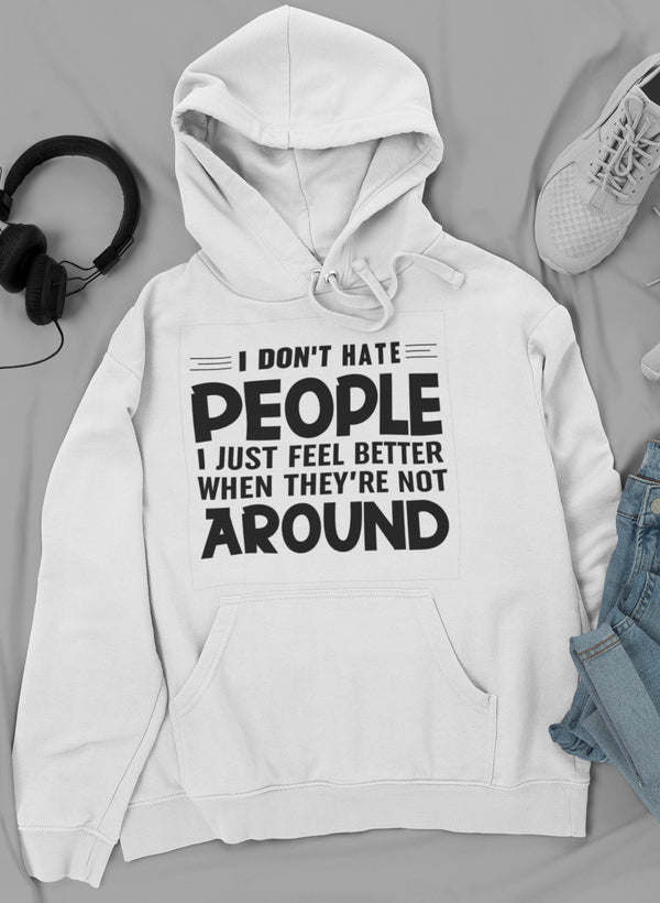I Don't Hate People Hoodie - Renee Lane Company