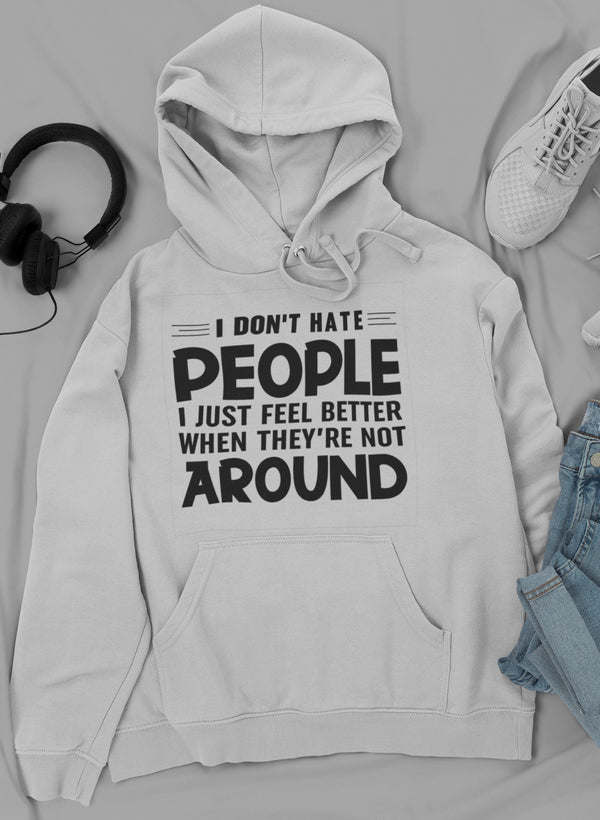 I Don't Hate People Hoodie - Renee Lane Company