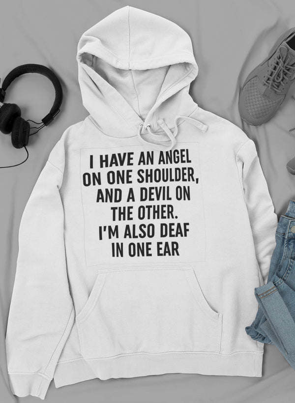 I Have An Angel and A Devil Hoodie - Renee Lane Company