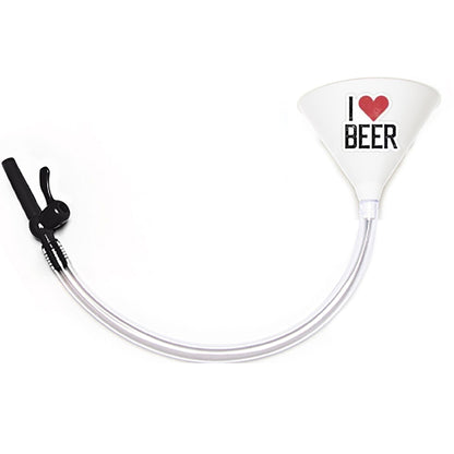I Love Beer - Beer Bong Funnel with Valve - Renee Lane Company