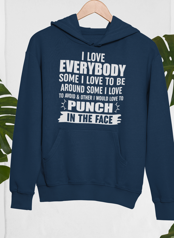 I Love Everybody Hoodie - Renee Lane Company