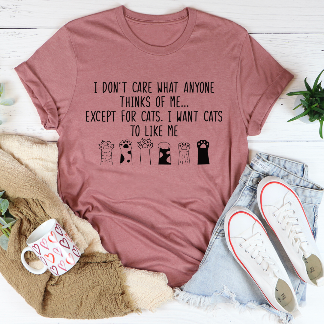 I Want Cats To Like Me T-Shirt - Renee Lane Company