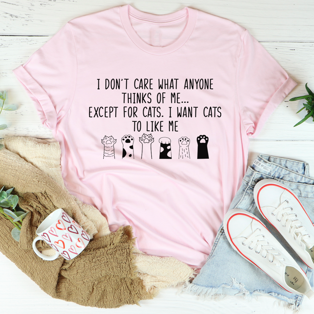 I Want Cats To Like Me T-Shirt - Renee Lane Company