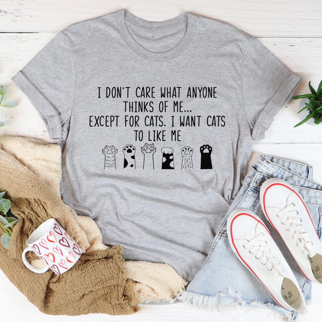 I Want Cats To Like Me T-Shirt - Renee Lane Company