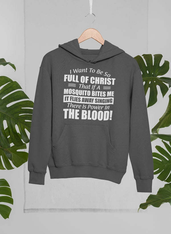 I Want to Be So Full Of Christ Hoodie - Renee Lane Company