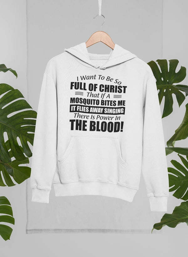 I Want to Be So Full Of Christ Hoodie - Renee Lane Company