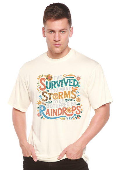 I've Survived Too Many Storms to Be Both Unisex Bamboo/Cotton Graphic T-Shirt - Renee Lane Company