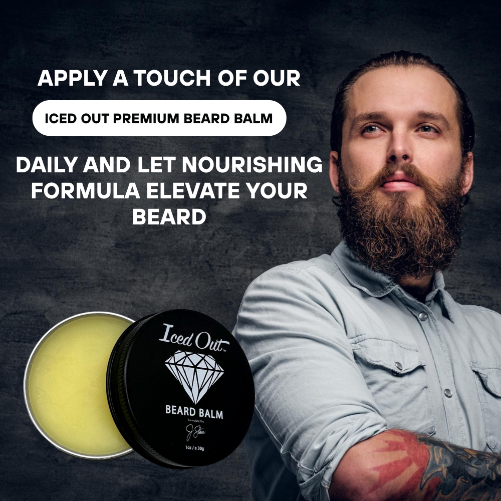 Iced Out Premium Beard Balm 1 oz - Renee Lane Company