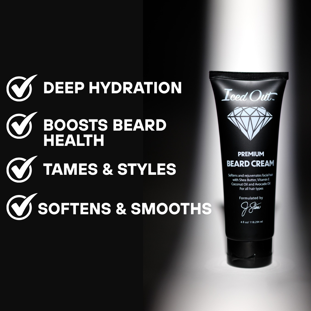 Iced Out Premium Beard Cream 4 fl oz - Renee Lane Company