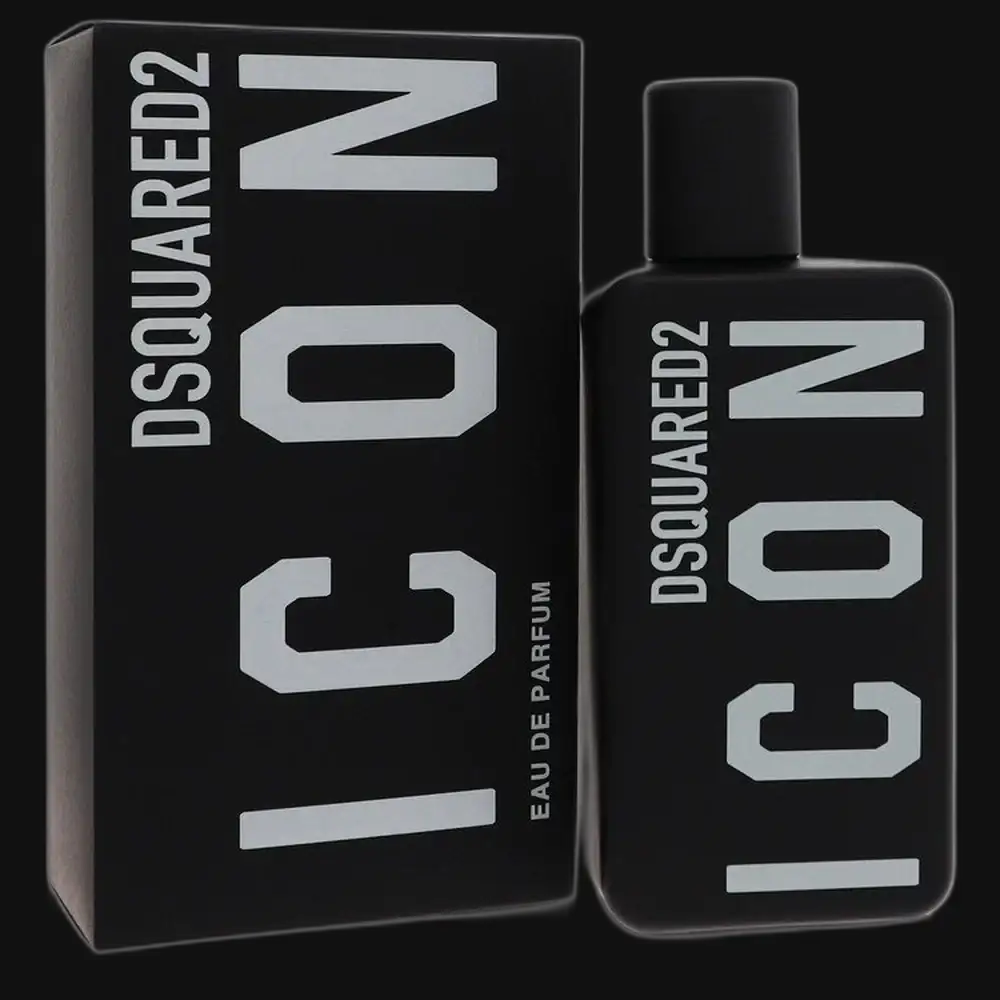 Dsquared2 Icon Pour Homme eau de parfum, black bottle with cap, in printed box