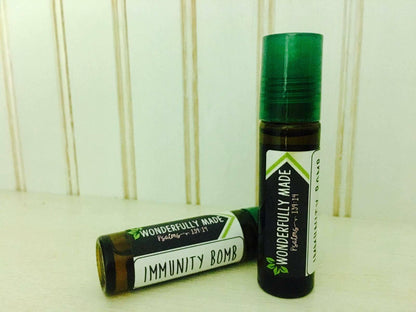 Immunity Bomb Roller / Roll on / Essential oils / Organic / Flu / Cold / Prevention / Recovery / Natural Immune System Boost / kids / adults - Renee Lane Company