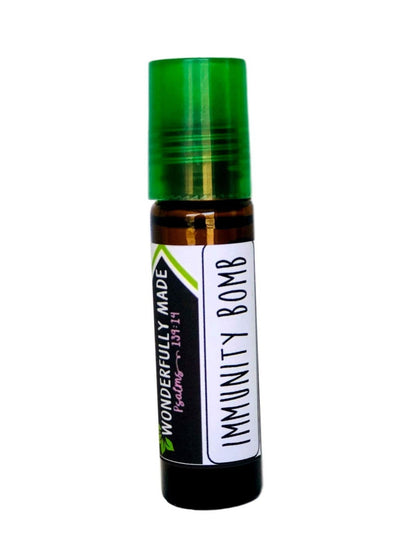 Immunity Bomb Roller / Roll on / Essential oils / Organic / Flu / Cold / Prevention / Recovery / Natural Immune System Boost / kids / adults - Renee Lane Company