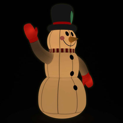 Inflatable Snowman with LEDs 8 ft - Renee Lane Company