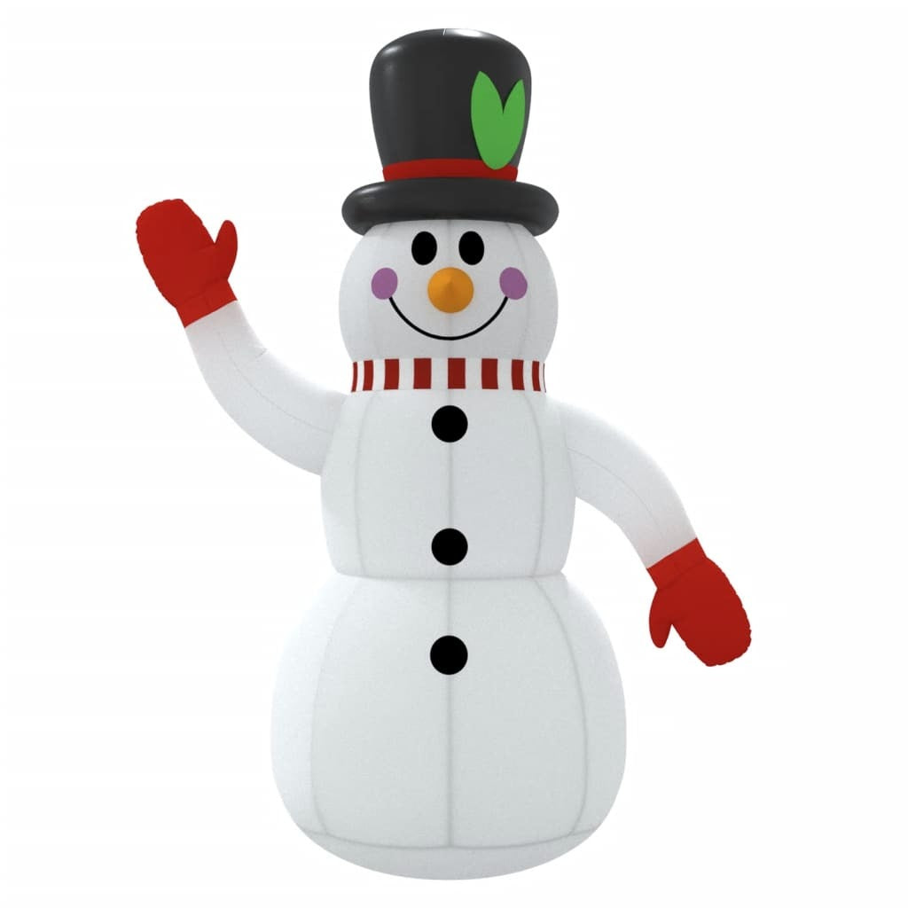 Inflatable Snowman with LEDs 8 ft - Renee Lane Company