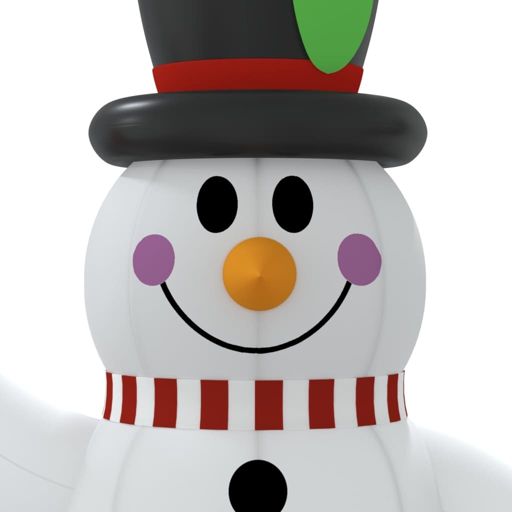 Inflatable Snowman with LEDs 8 ft - Renee Lane Company
