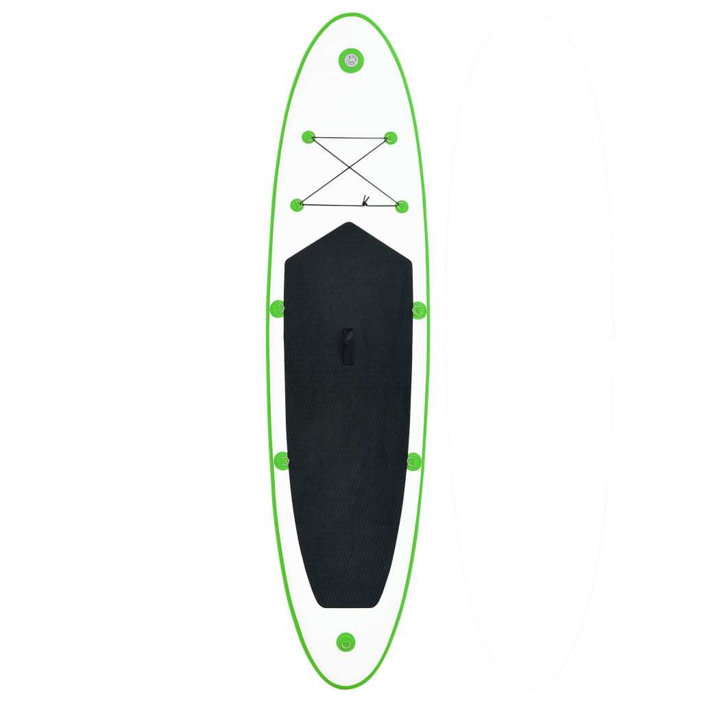 Inflatable Stand Up Paddle Board Set Green and White - Renee Lane Company
