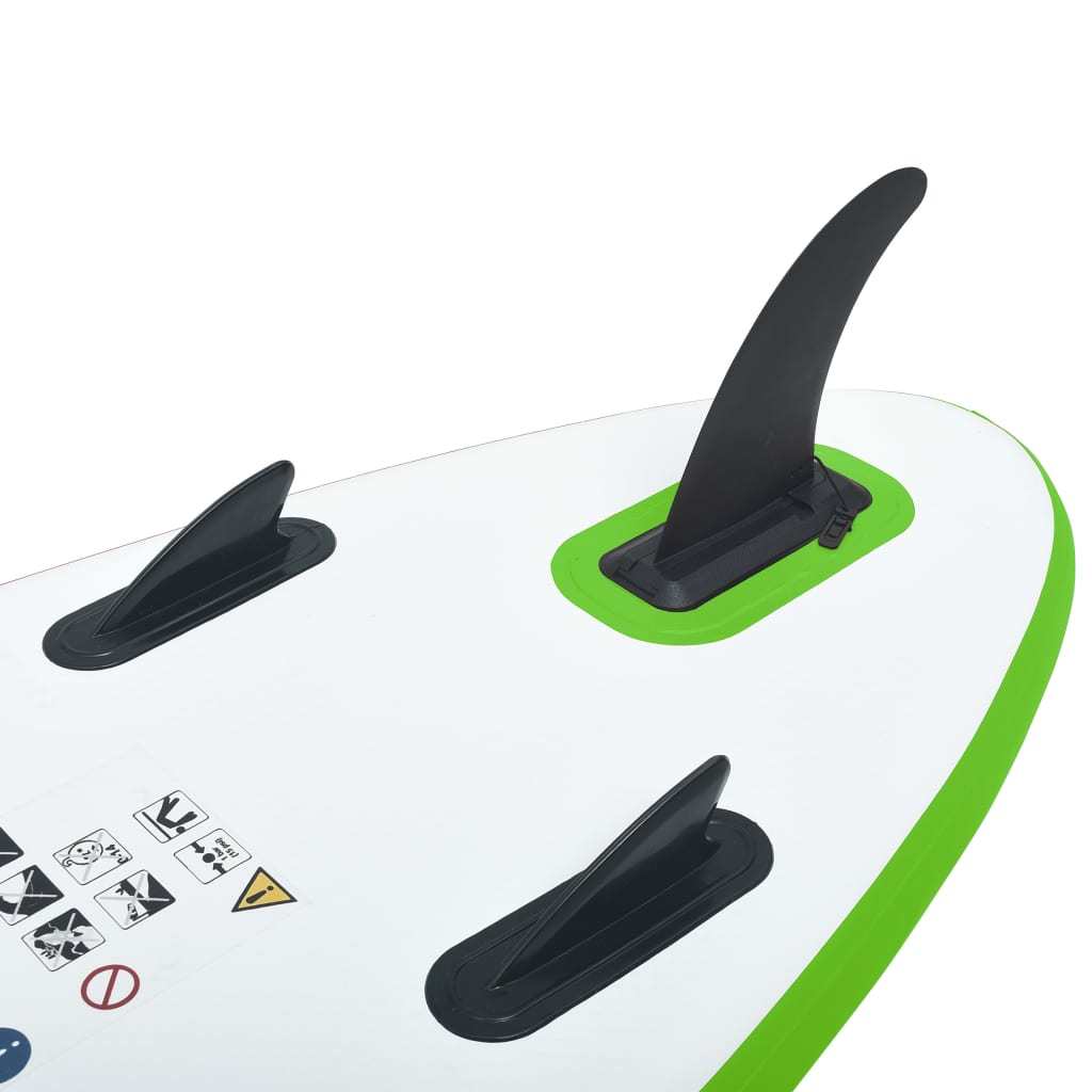 Inflatable Stand Up Paddle Board Set Green and White - Renee Lane Company