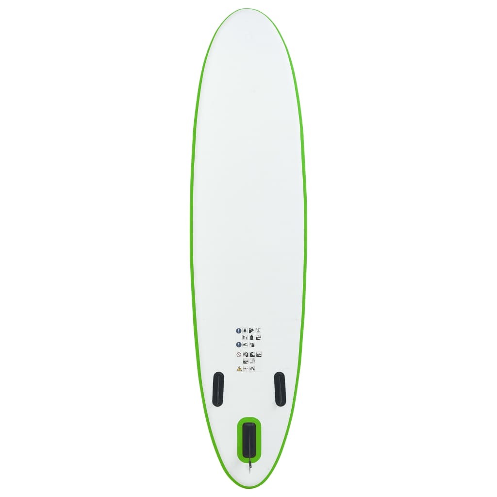 Inflatable Stand Up Paddleboard Set Green and White - Renee Lane Company