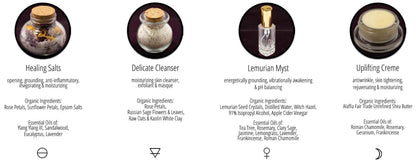 Pampering Positive Package product labels sheet showing four item descriptions