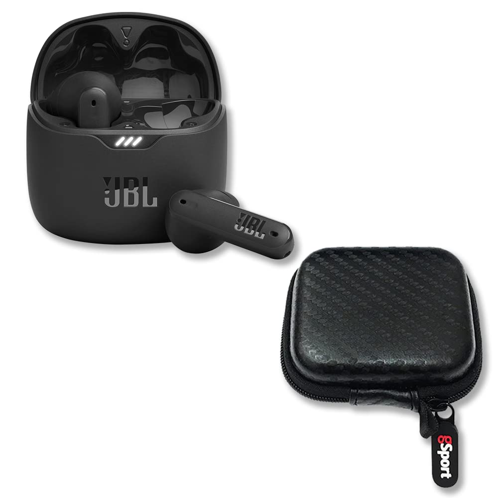 JBL Tune Flex Noise Cancelling True Wireless Earbud Bundle with gSport Case (Black) - Renee Lane Company
