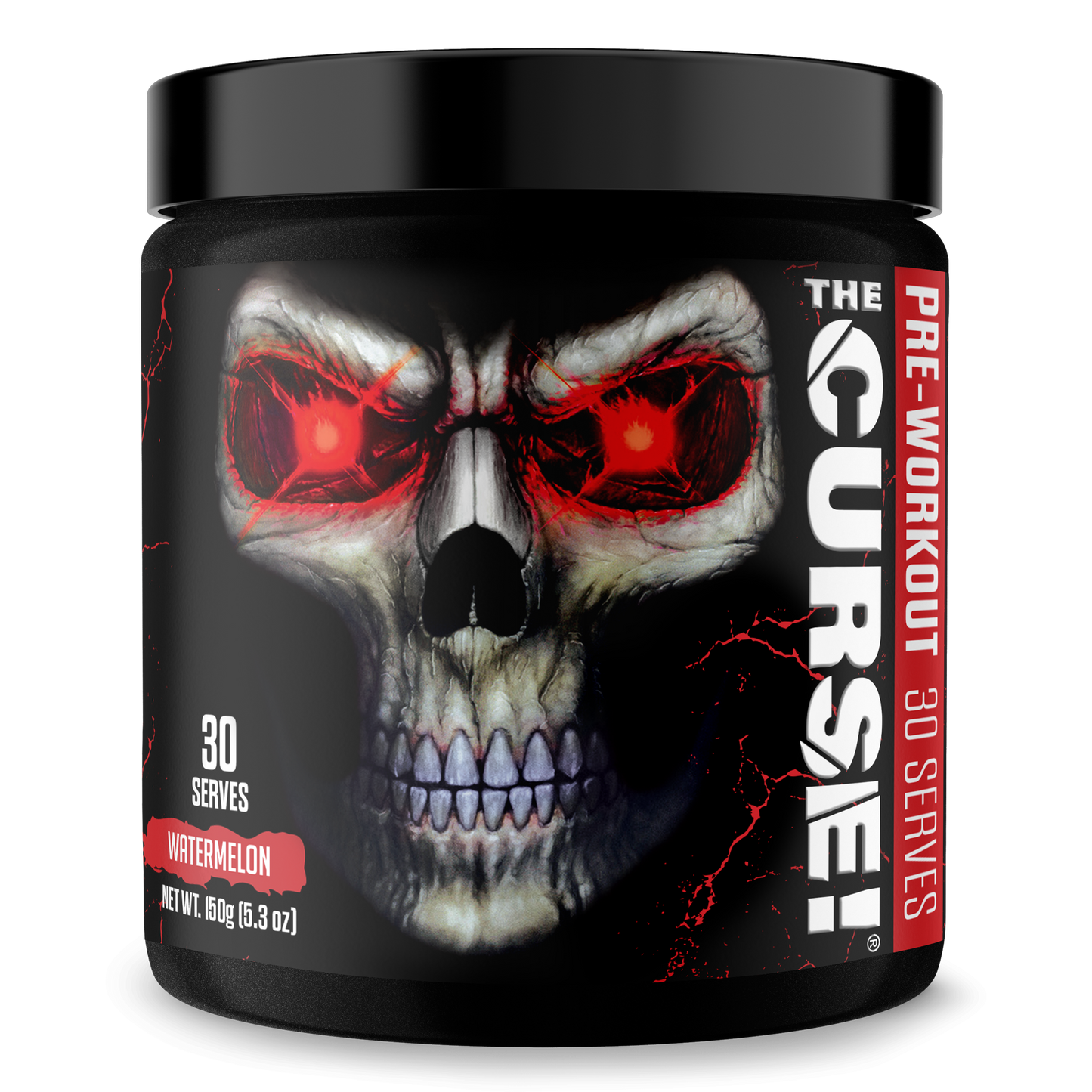 Pre-workout supplement tub, Watermelon flavor, 30 servings