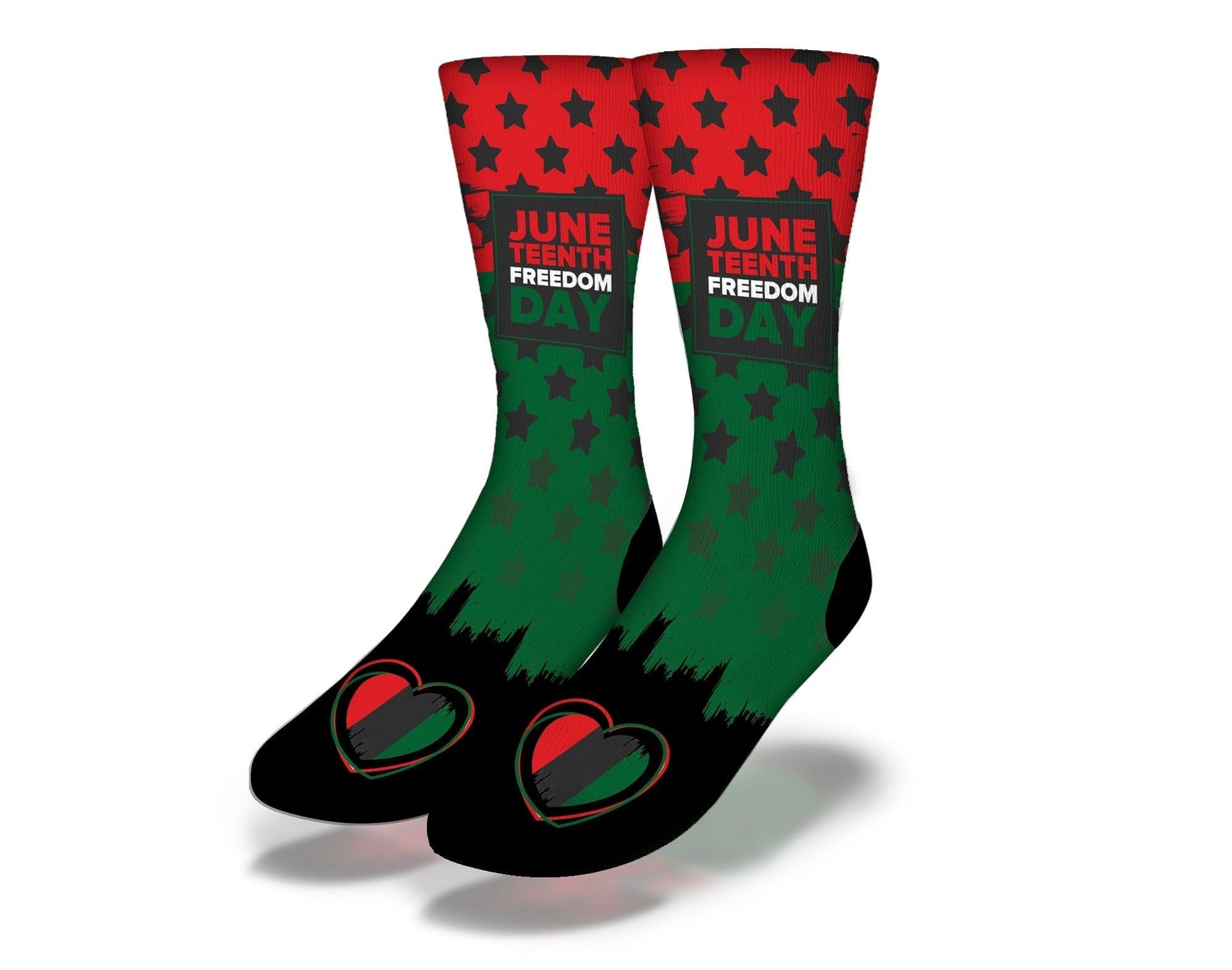 JUNETEENTH FREEDOM HEARTS Socks - Renee Lane Company