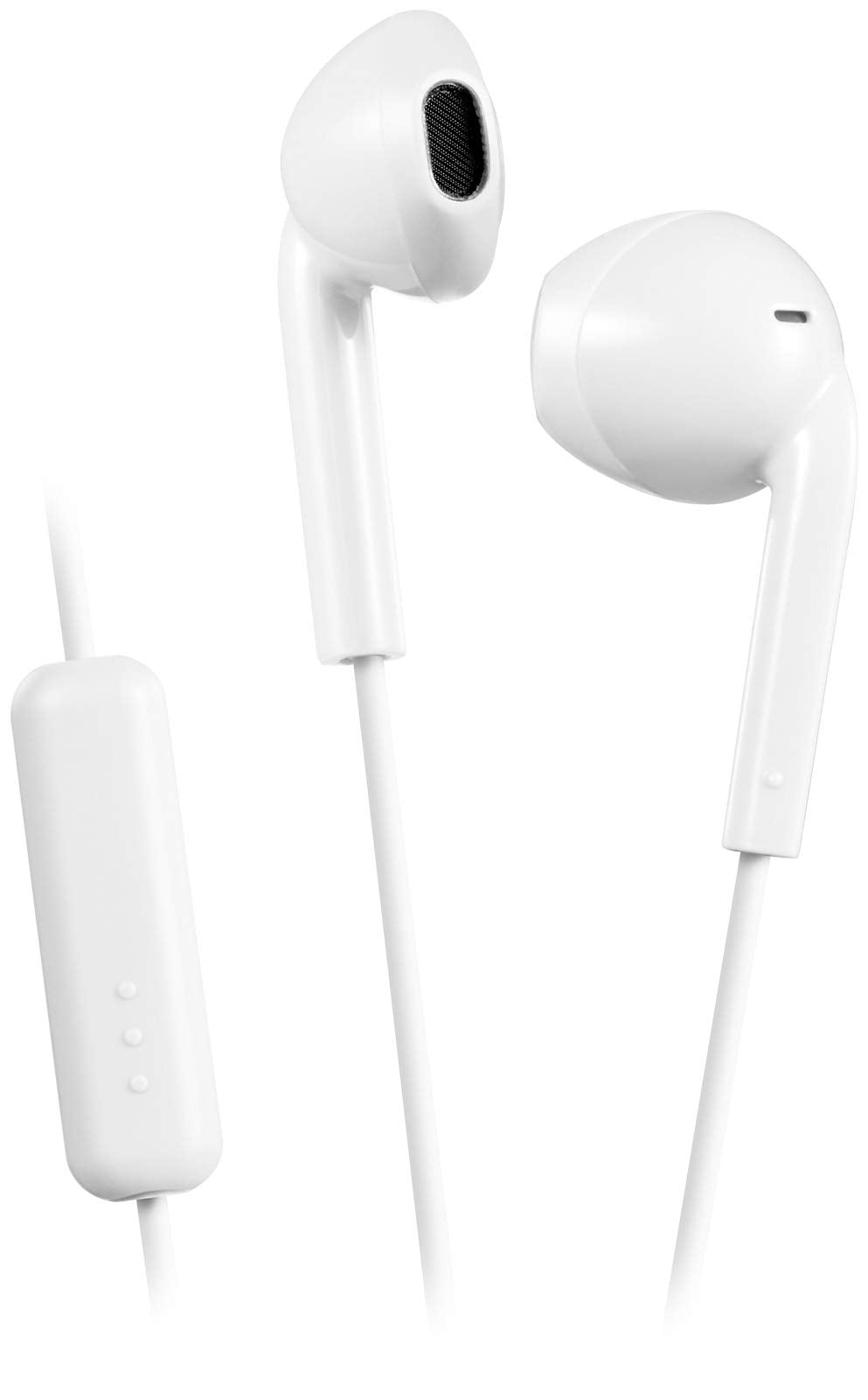 JVC HAF17MW Earbud Headphones with Mic and Remote - White - Renee Lane Company