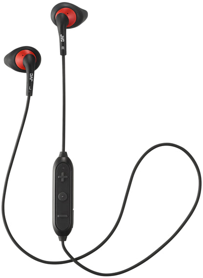 JVC Wireless Sweatproof Gumy Sport Bluetooth Wireless Earbud Nozzle Black (HAEN10BTB) One Size - Renee Lane Company