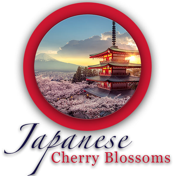 Japanese Cherry Blossoms Compressed Towels - Renee Lane Company