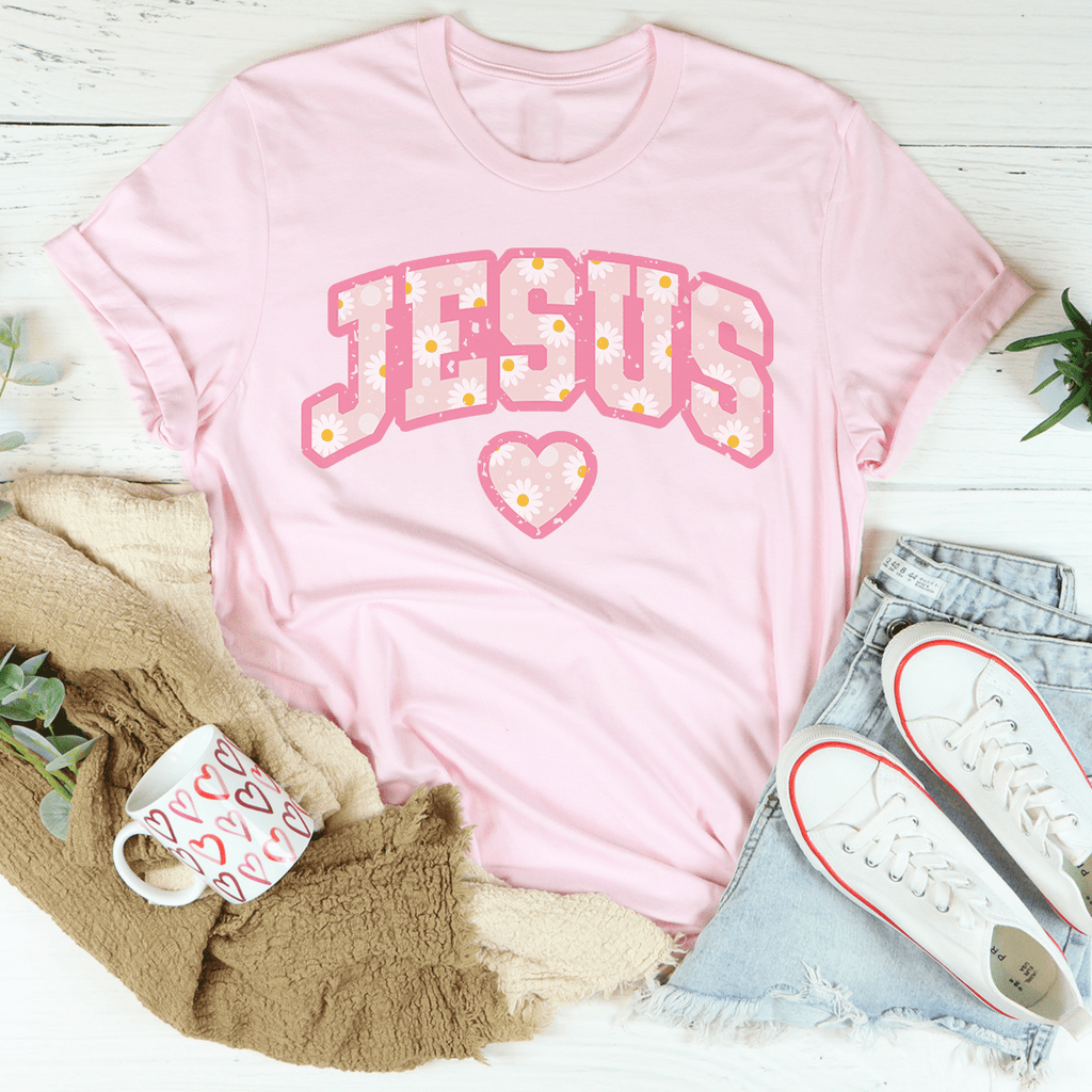 Jesus Floral T-Shirt - Renee Lane Company