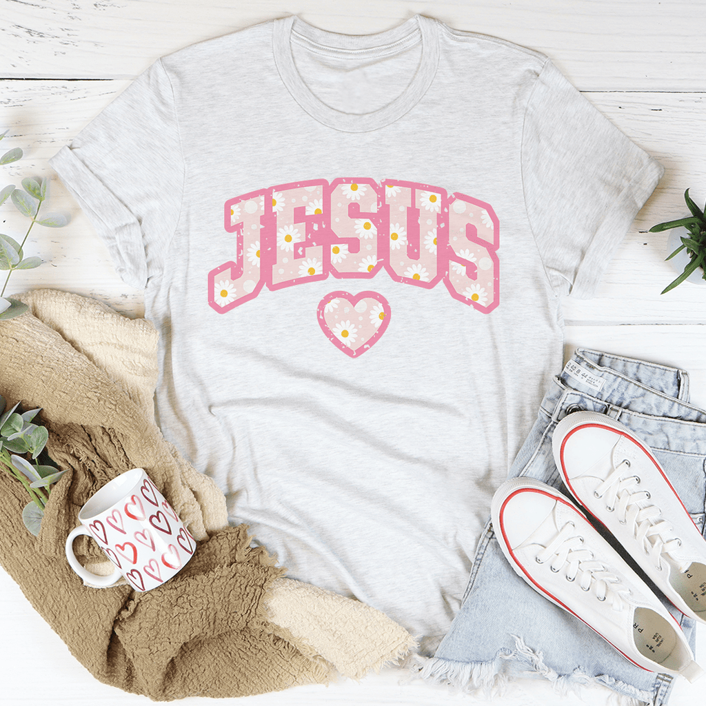Jesus Floral T-Shirt - Renee Lane Company