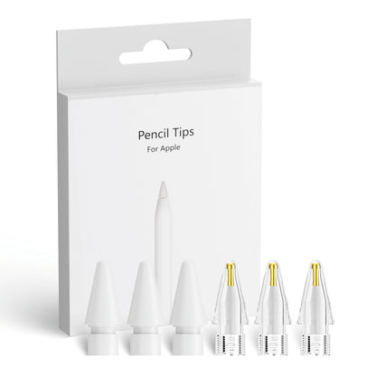 JvKzaen Upgraded Replacement Tips for Apple Pencil Mix Transparent Metal Tips for Apple Pencil 2nd Generation/ 1st Gen/USB C Apple Pen Tips(6Pack) - Renee Lane Company