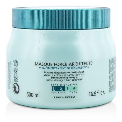 KERASTASE - Resistance Force Architecte Strengthening Masque (For Brittle, Very Damaged Hair, Split Ends) E0296103 500ml/16.9oz - Renee Lane Company