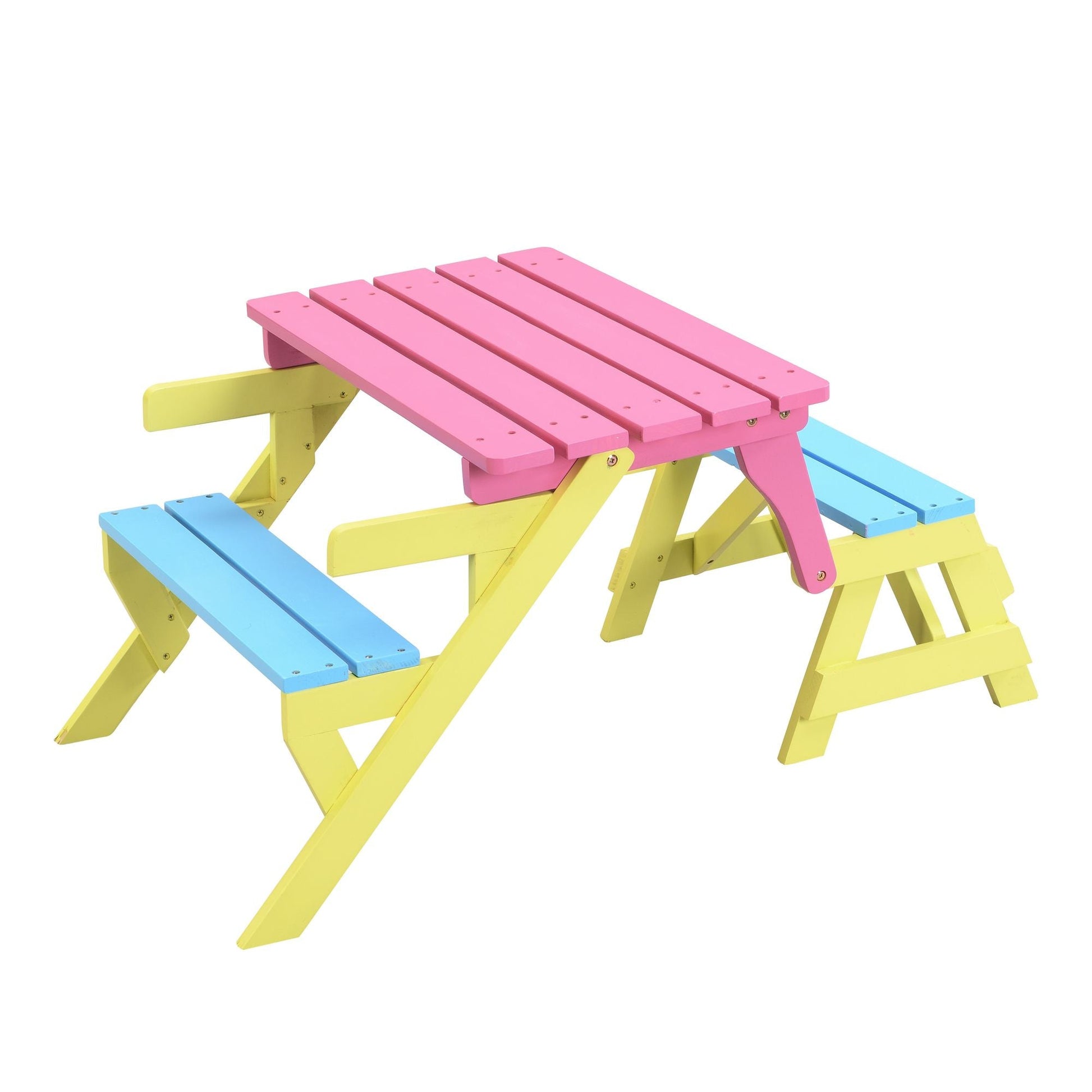 KID'S MULTI-FUNCTIONAL ARM CHAIR,TABLE+ 2 BENCHES (All-in-one) - Renee Lane Company