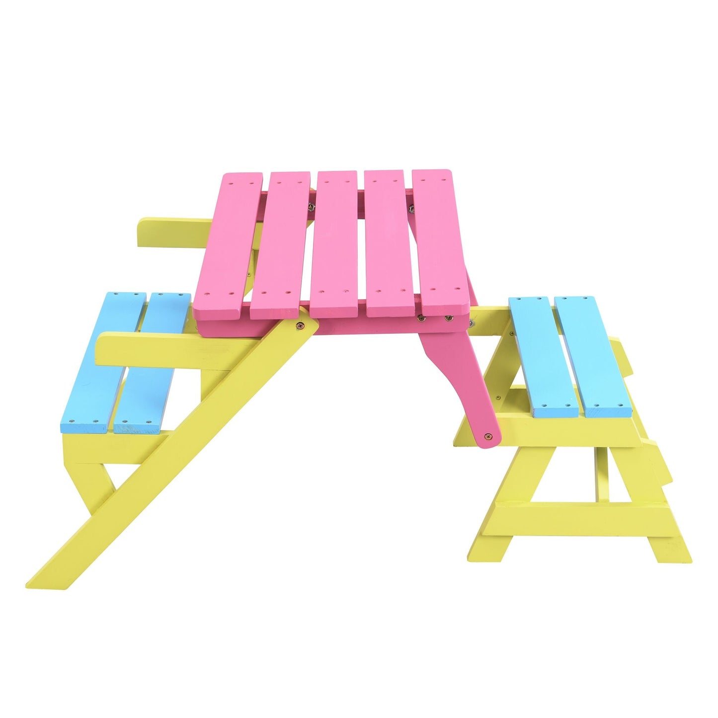 KID'S MULTI-FUNCTIONAL ARM CHAIR,TABLE+ 2 BENCHES (All-in-one) - Renee Lane Company