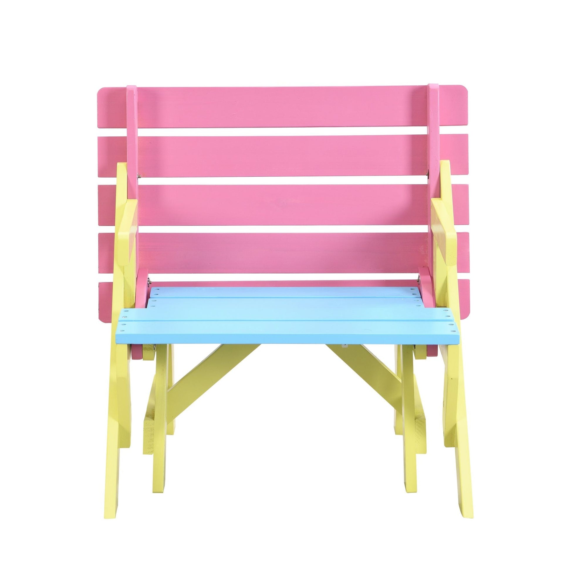 KID'S MULTI-FUNCTIONAL ARM CHAIR,TABLE+ 2 BENCHES (All-in-one) - Renee Lane Company
