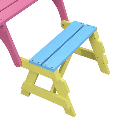 KID'S MULTI-FUNCTIONAL ARM CHAIR,TABLE+ 2 BENCHES (All-in-one) - Renee Lane Company