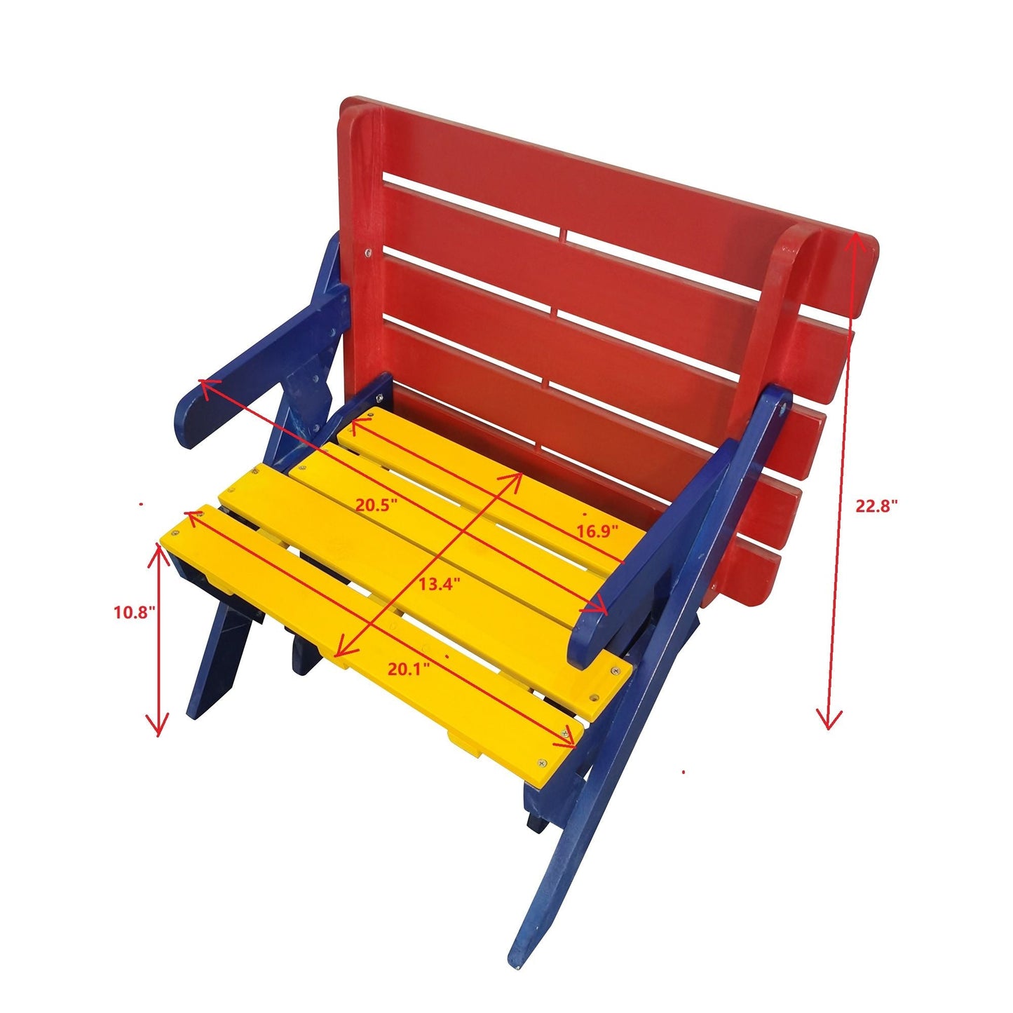 KID'S MULTI-FUNCTIONAL ARM CHAIR;  TABLE+ 2 BENCHES; All-in-one - Renee Lane Company