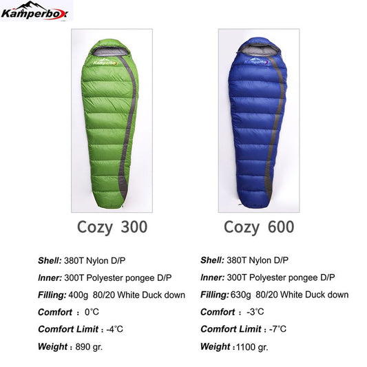 Kamperbox Winter Down Sleeping Bag Camping Equipment Lightweight Sleeping Bag - Renee Lane Company