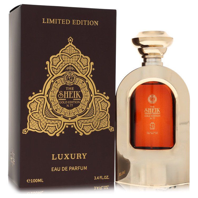 Khalis The Sheik N.77 Luxury Gold Edition by Khalis Eau De Parfum Spray - Renee Lane Company
