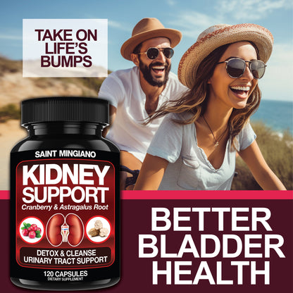 Kidney Support Cleanse Detox & Repair -120 Capsules - Cranberry & Astragalus Root Pills - Renee Lane Company