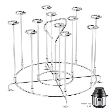 Kitchen Air Fryer Rack Accessories BBQ Grill Tray Basket Stand Roasting Meat Food Holder Tool for Household Picnic Camping - Renee Lane Company